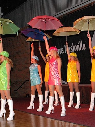 Creator and producer of The L Revue Michelle Spaziano performing at The Gibson Showcase Nashville