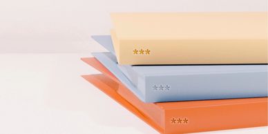 Study Books on a cream background