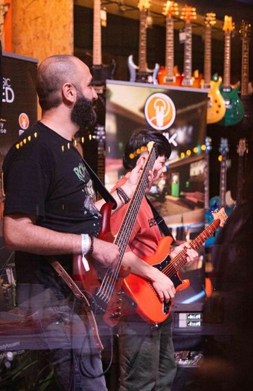 Bashar Haroun participating in a Melody House local event