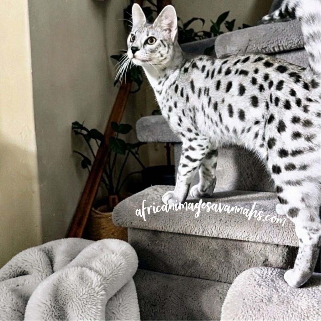 Silver Savannah kittens for sale