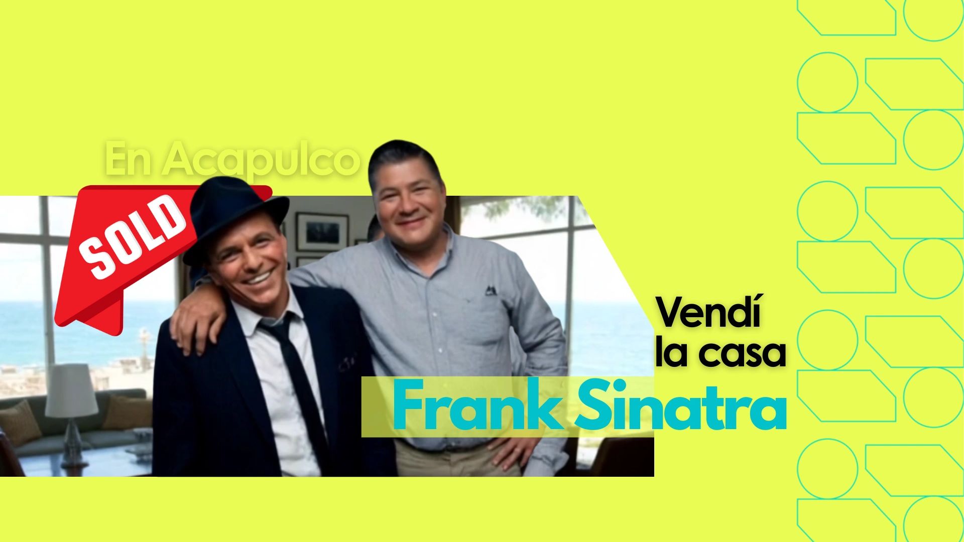 Vendí la casa de Frank sinatra en Acapulco, se realizo un avaluó comercial y se logró la venta.