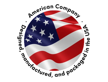 American company, USA, designed manufactured and packaged in the USA