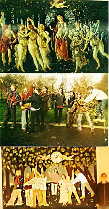 This mural was based on Botticelli's "Primavera" - unfortunately I never got a good photograph of th