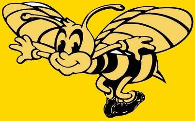 Buzy Bee Board Up & Glass Company Bee Logo.
Black and yellow bee logo.