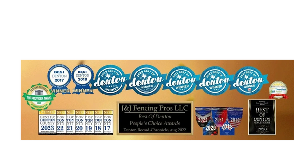 J&J Fencing Pros multiple awards