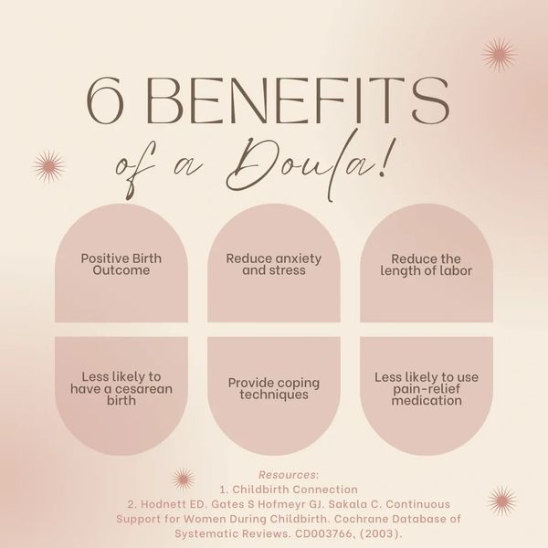 Benefits of a Doula.