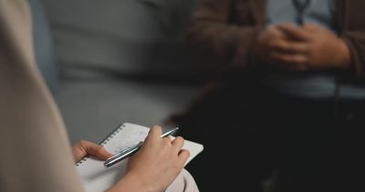 Counselling room in Nailsworth set up for an assessment session to support clients