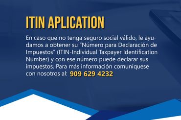 Información para obtener un Número de Declaración de Impuestos (ITIN) sin seguro social válido.