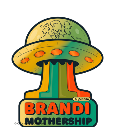 Brandi (Carlile) Mothership Concert 2025 sticker, Adobe Illustrator