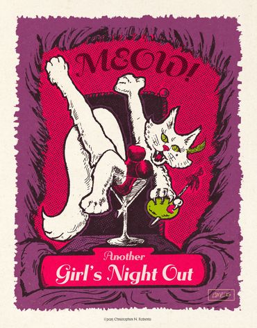 Another Girl's Night Out, Procreate with digital color