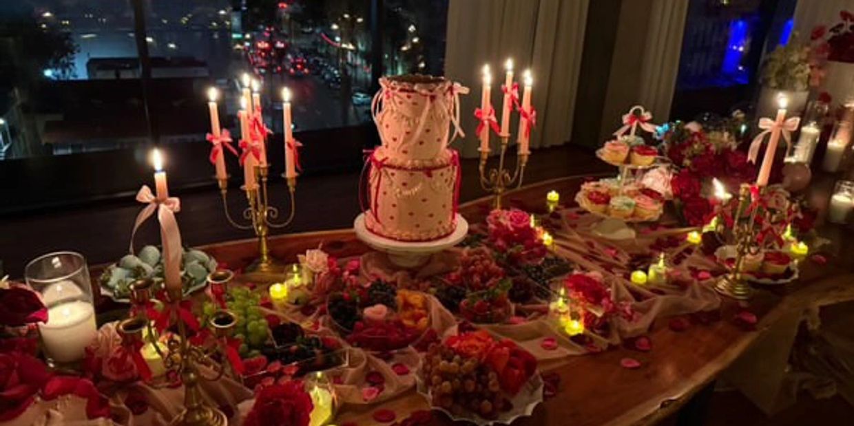 Grazing table spread.