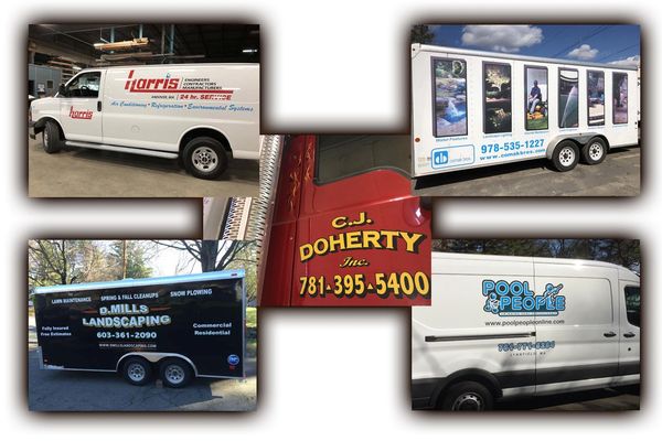 Vinyl Graphics and Images, Hand Painted Truck and Vehicle Lettering, Pinstriping