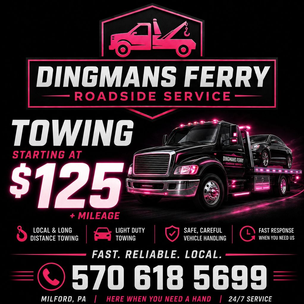 Dingmans Ferry Roadside Service towing starting at $125 with fast, reliable local service.
