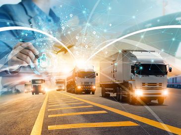 Transport and logistic concept, Manager and engineer checking and control logistic network.
