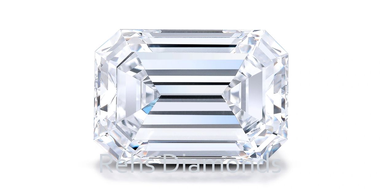 5.06 D Flawless Emerald Cut Diamond. Rehs Co, Inc. Diamond Cutters