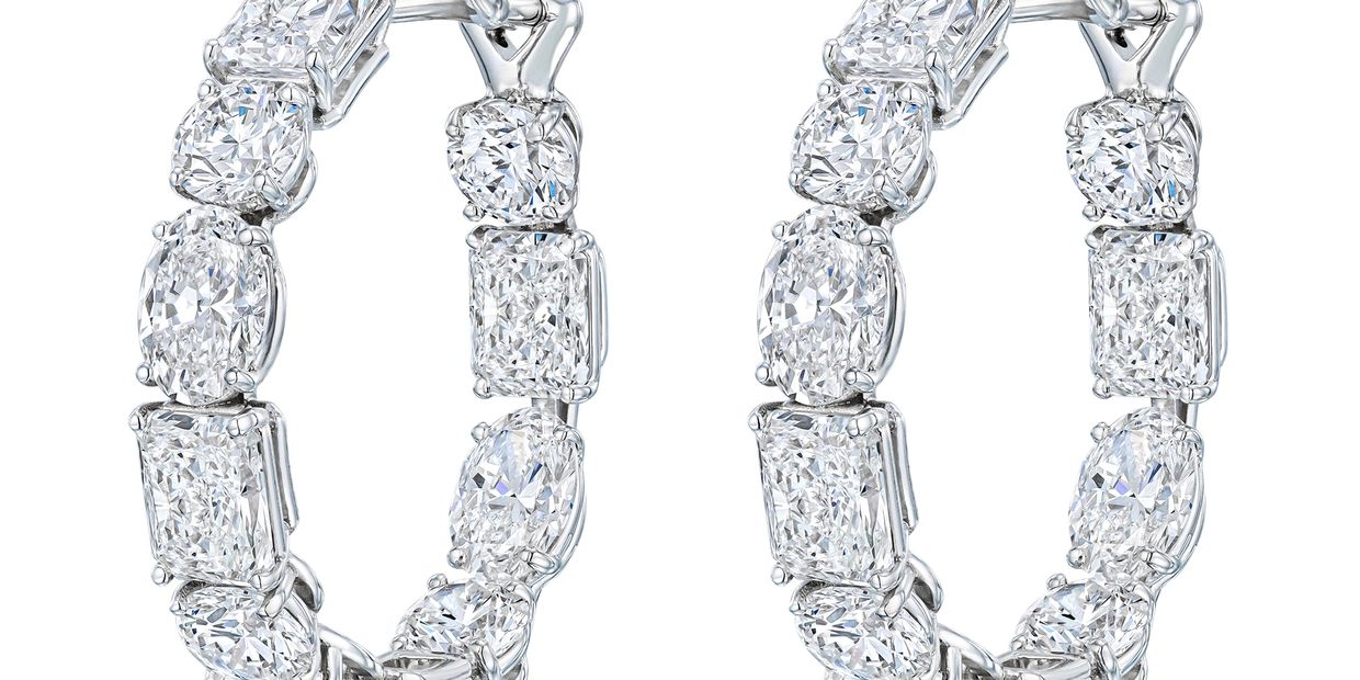 Diamond "In &Out" Earrings
