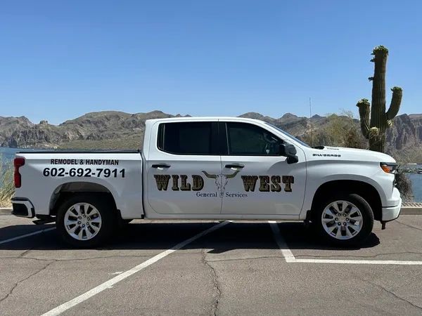 Wild West General Services service truck with company branding