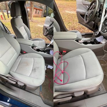 professional car interior steam cleaning