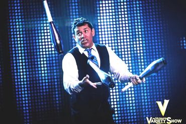 Wally Eastwood - The fastest juggler in the world and host of V - The Ultimate Variety Show