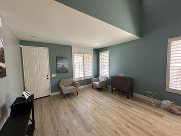 living room with interior paint and natural light, expert painting services for homes in OC