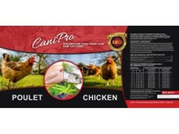 Poulet chat canipro rejoint les normes de affco, complet