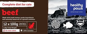 Boeuf chat healthy paw for cat beef