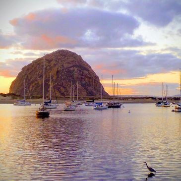 Morro Bay California 93443 The rock sunset pastels artfromfinds 