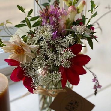 Jam Jar Posy