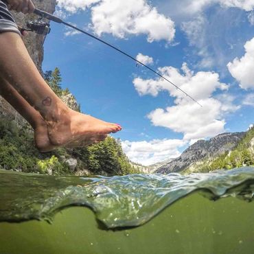 Fly Fishing at Holter Lake waters