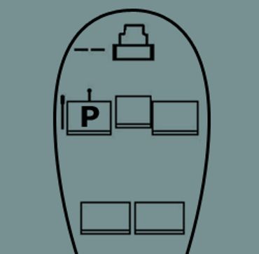 seat arrangement for helicopter
