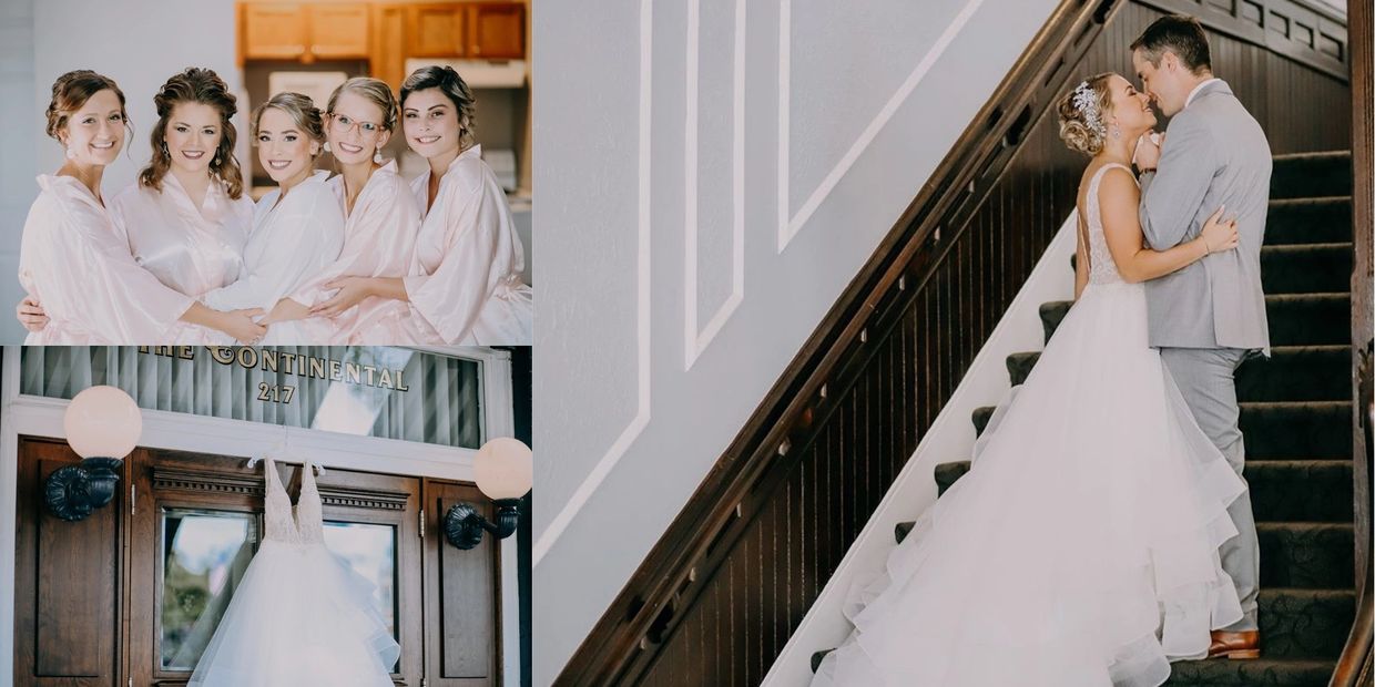 Wedding party gets ready at The Continental Hotel