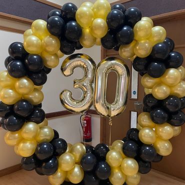 Double colour standard balloon hoop