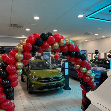 How to show off a New car with VW Marshalls in Barnstaple, with our twisted arch.