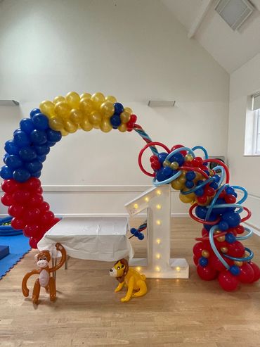 this is a circus themed hoop