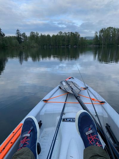 Kress lake Kayak Fishing