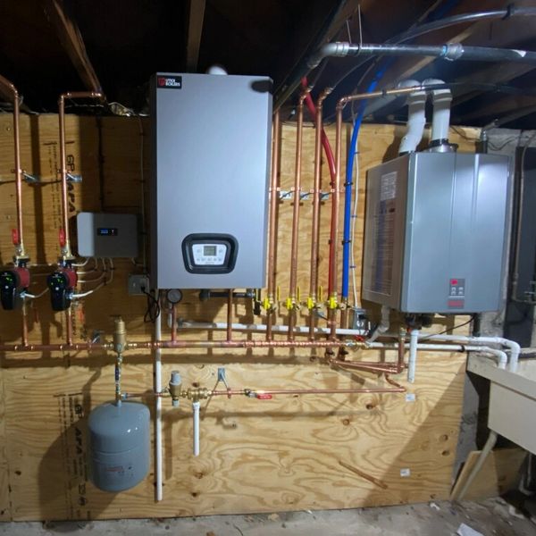 Boiler with Tankless Water Heater