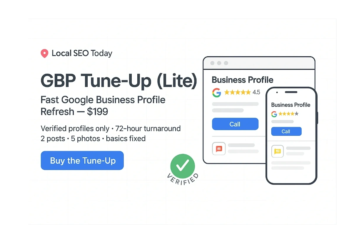 gbp tune up service
