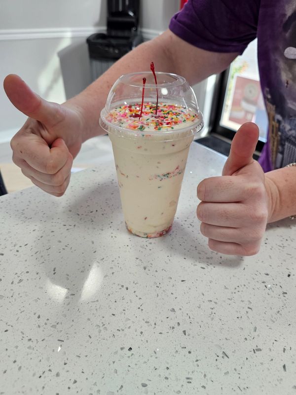 a person giving a thumbs up