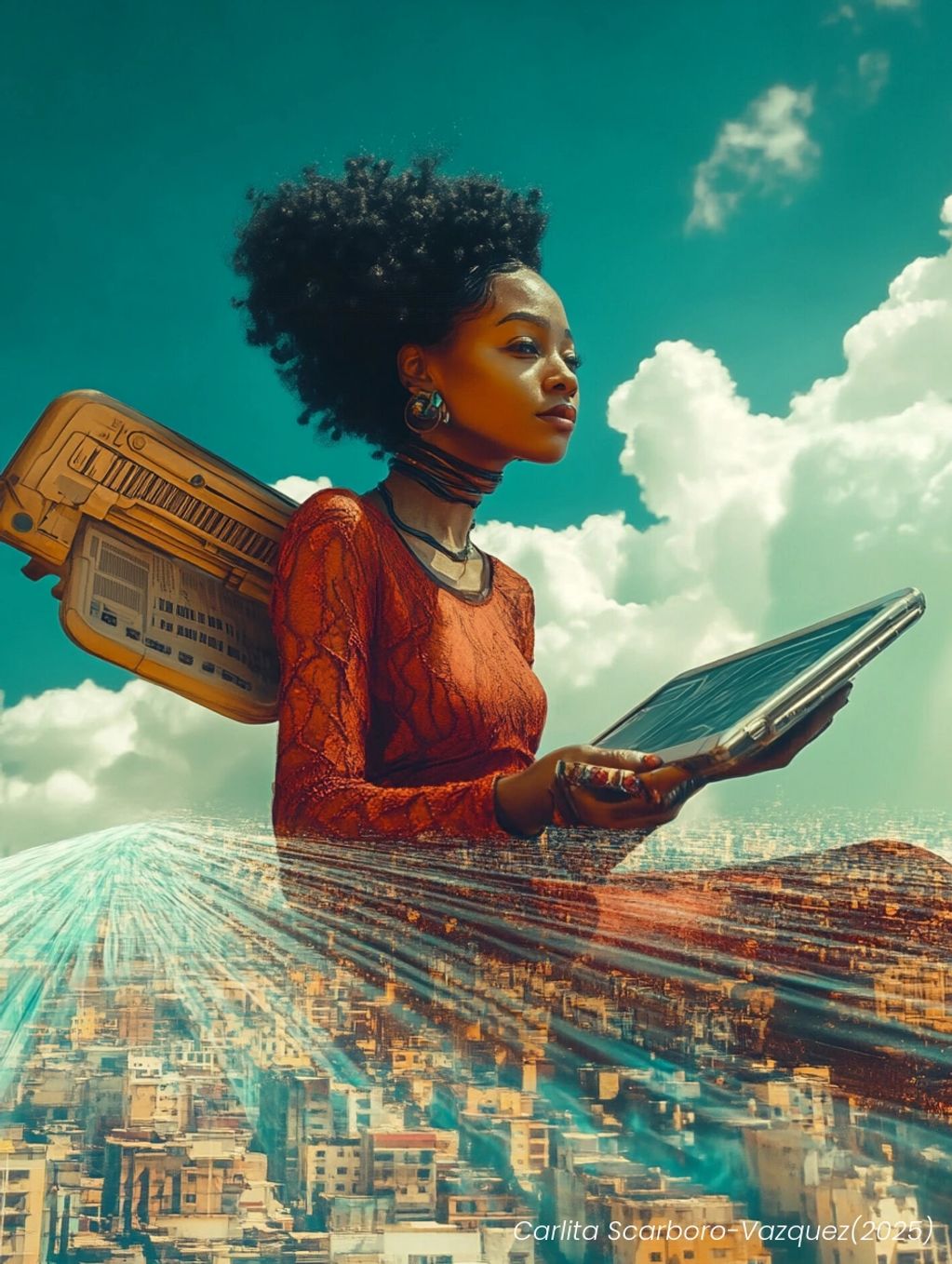 In Flight
Artist: Carlita Scarboro-Vazquez
Digital Mixed Media
2025