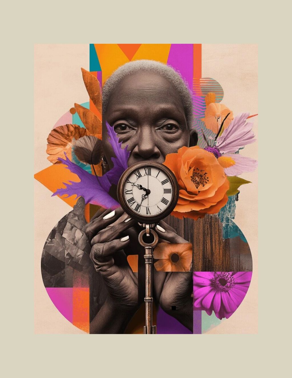 Time is Key
(Empower HER 2 - 2025)
Digital Mixed Media
Currently on display at Central Library.