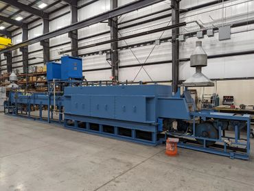 A complete overhaul of a 14" Mesh Belt Brazing Furnace