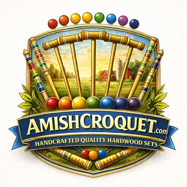 Amish Handcrafted Croquet Sets. 6 and 8 Player Official Backyard Games. Quality Hardwood and Generat