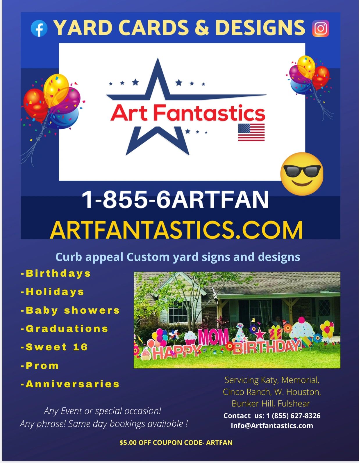 Yard cards, Party equipment, Party rentals, Cards, Lawn cards, Yard signs, Birthday signs, 