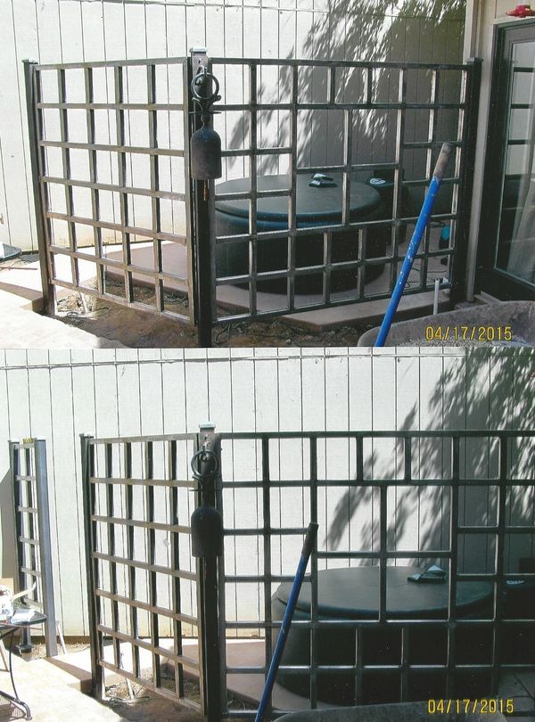 Spa trellis/fence - Sacramento