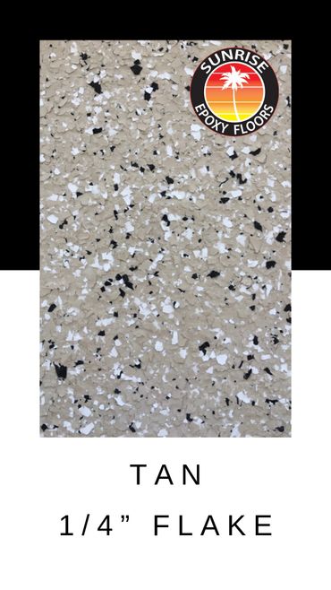 Tan 1/4" Flake