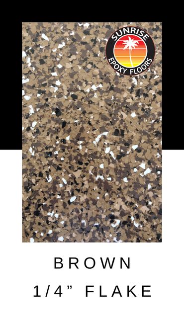 Brown 1/4" Flake