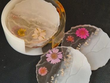 resin cup coasters