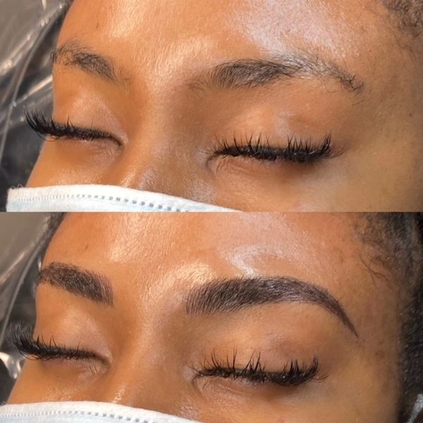 microblading, shading, ombre