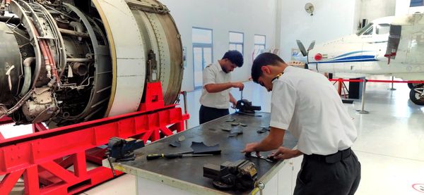 From classroom to workshop ✈️🔧 Building the skills that keep aircraft safe and flying.