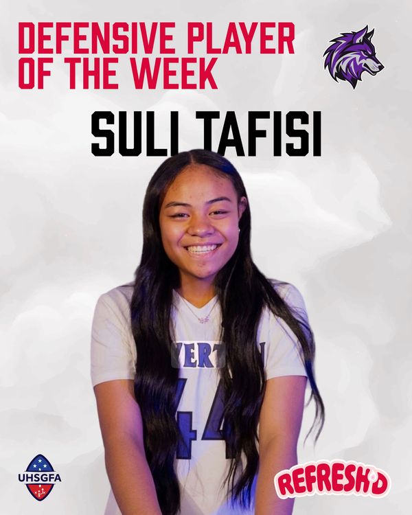Suli Tafisi named Defensive Player of the Week.